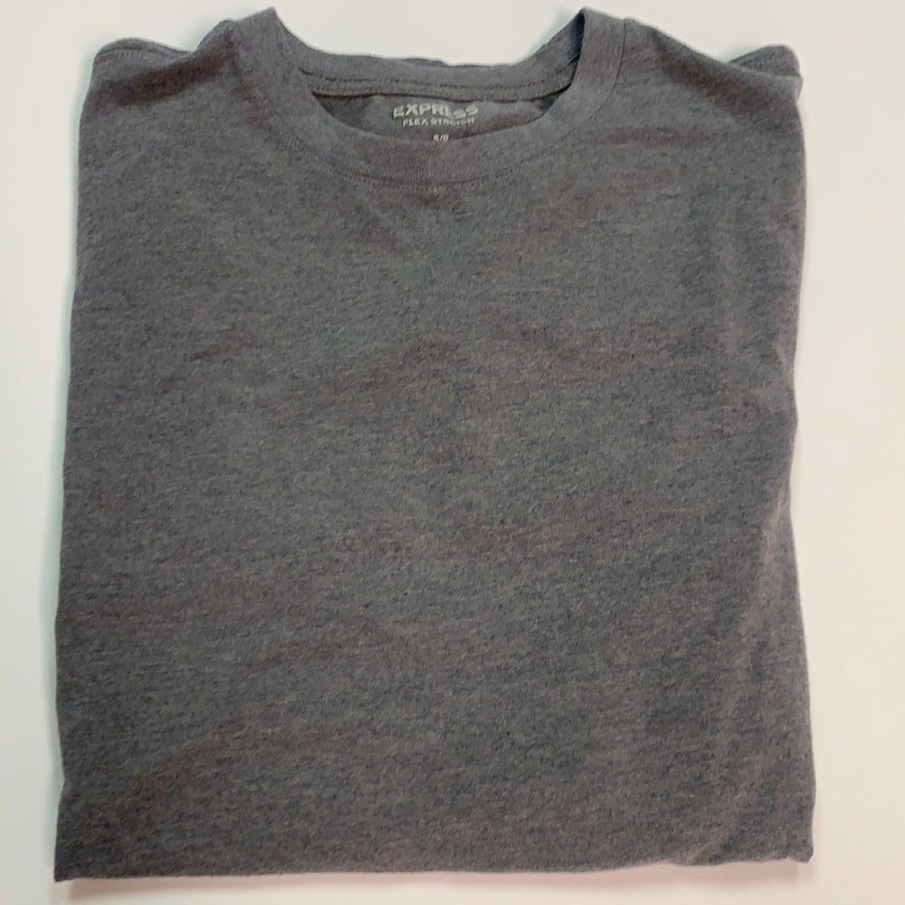 Express grey flex stretch tee t-shirt shortsleeved